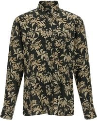 Tom Ford - Botanical Print Lyocell Button-Down Shirt - Lyst