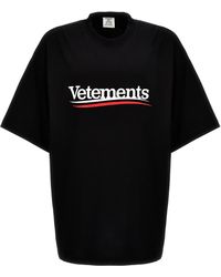 Vetements - Campaign Logo T Shirt Nero - Lyst