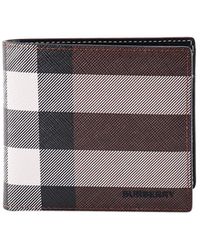 Burberry - Stitched Profile Embossed Logo Wallets - Lyst