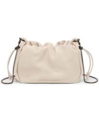 Brunello Cucinelli - Soft Leather Bucket Bag With Chain Strap - Lyst