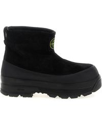 Stone Island - Suede Ankle Boots - Lyst