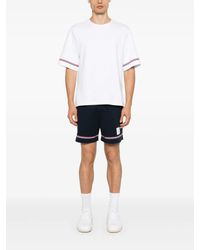 Thom Browne - T-Shirt Con Banda Rwb - Lyst