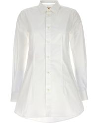 Marni - Cut-Out Collar Shirt Camicie Bianco - Lyst