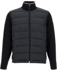 Moncler - Cardigan Imbottito - Lyst