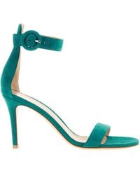 Gianvito Rossi - Portofino Sandali Verde-Donna - Lyst