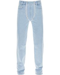 GmbH - Jeans Con Gamba Dritta E Doppia Zip - Lyst