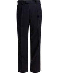 AURALEE - Wool Pants Trousers Blu-Uomo - Lyst