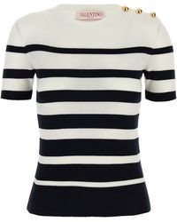 Valentino Garavani - Striped Sweater Sweater, Cardigans - Lyst