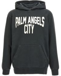 Palm Angels - Pa City Felpe Grigio - Lyst