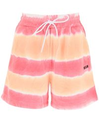 MSGM - Shorts Tie-Dye - Lyst