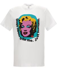Comme des Garçons - Andy Warhol T Shirt Bianco - Lyst