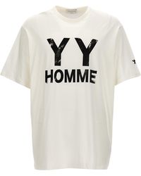 Yohji Yamamoto - Logo Print T-Shirt - Lyst