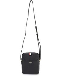 Thom Browne - Pebble Grain Leather Vertical Camera Bag - Lyst