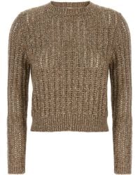 Brunello Cucinelli - Rustic Dazzling Net Maglioni-Donna - Lyst