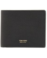 Tom Ford - Bifold Wallet T Line Classic - Lyst