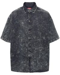 DIESEL - S-Lazer Shirt With Perforated Design - Lyst