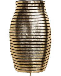 Balmain - 'golden Stripe' Skirt - Lyst