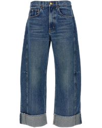 B Sides - Relaxed Lasso Cuffed Jeans Blu - Lyst