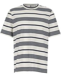 Brunello Cucinelli - Striped T-Shirt - Lyst