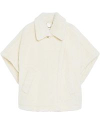 Max Mara - Alpaca And Wool Teddy Cape - Lyst