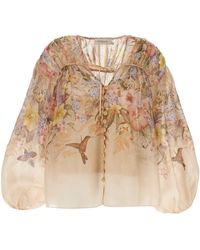 Zimmermann - 'Illuminate Drawn' Blouse - Lyst