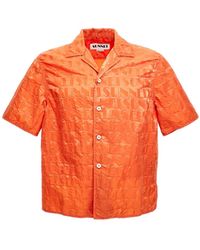 Sunnei - Logo Shirt Camicie Arancione - Lyst
