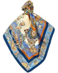 Etro - Printed Silk Scarf Scarves, Foulards - Lyst
