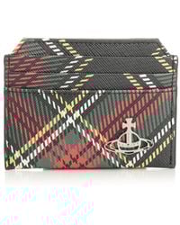 Vivienne Westwood - Tartan Card Holder Small Leather Goods - Lyst