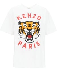 KENZO - Lucky Tiger Crew-Neck T-Shirt - Lyst