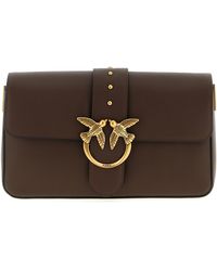 Pinko - Love One Classic Borse A Tracolla Marrone-Donna - Lyst