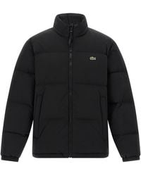 Lacoste - Padded Down Jacket With Removable Hood - Lyst