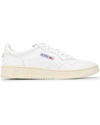 Autry - Sneakers stringate con patch logo in pelle - Lyst