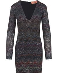 Missoni - Viscose Mini Dress - Lyst