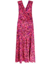 Erika Cavallini Semi Couture - Viscose Dress With Floral Print - Lyst