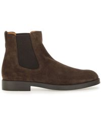 Tod's - Suede Ankle Boot-Uomo - Lyst