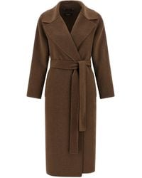 Max Mara - Cuore Trench E Impermeabili Marrone-Donna - Lyst