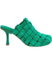 A.W.A.K.E. MODE - Wilma Chubby Pumps Green - Lyst