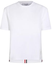 Thom Browne - T-Shirts And Polos Light And Natural-Donna - Lyst