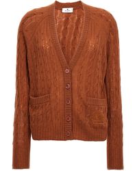Etro - Braid Pattern Cardigan Sweater, Cardigans - Lyst