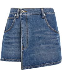 Alexander Wang - Deconstructed Wrapped Gonne Blu-Donna - Lyst