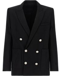 Balmain - Grain De Poudre Blazer - Lyst