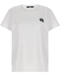 Karl Lagerfeld - Ikonik 2,0 T Shirt Bianco - Lyst