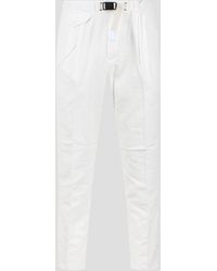 White Sand - Linen Cotton Blend Trousers - Lyst