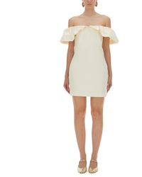 ROTATE BIRGER CHRISTENSEN - Mini Dress With Bare Shoulders - Lyst