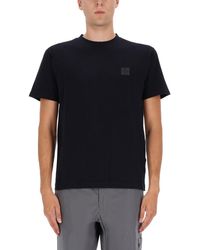 Stone Island - T-Shirt With Logo-Uomo - Lyst