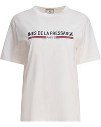 Ines De La Fressange Paris - T-Shirts Bianco-Donna - Lyst
