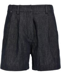 Brunello Cucinelli - Denim Shorts Bermuda E Short Blu-Donna - Lyst