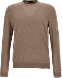 Zanone - Cotton Crepe Sweater Sweater, Cardigans - Lyst