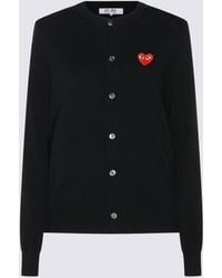COMME DES GARÇONS PLAY - Wool Cardigan Knitwear - Lyst
