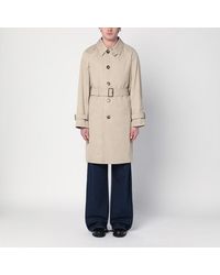 Burberry - Cotton Trench Coat With Belt - Lyst